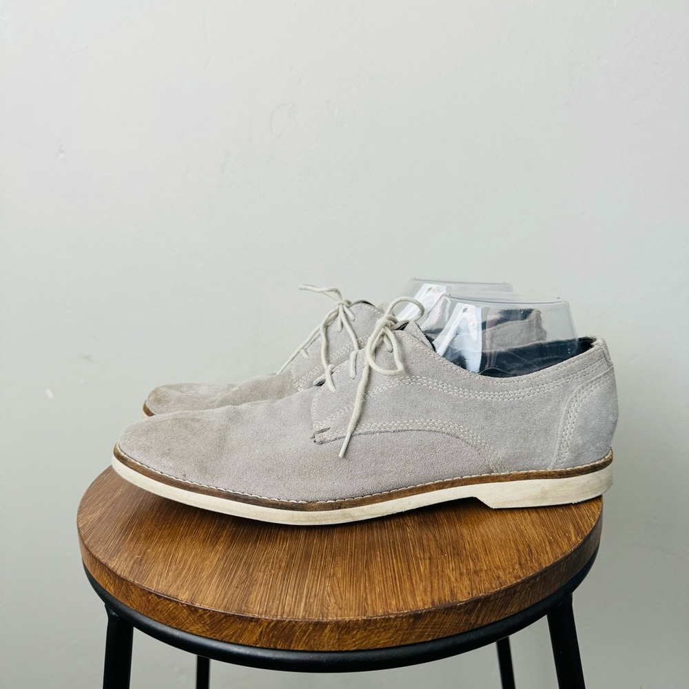 Jeffrey Tyler ‘Gavin ' Grey Suede Oxford Dress Shoes Lace up Mens 9